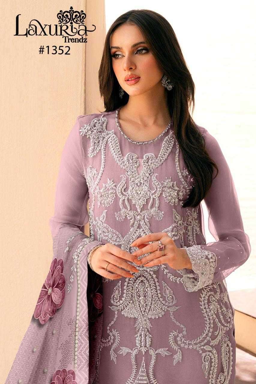 laxuria 1352 Faux Georgette readymade suit 