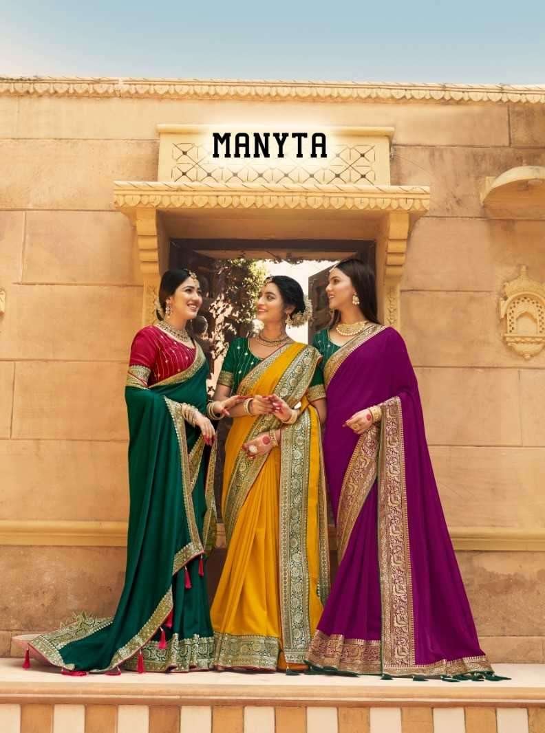pr manyta series 1001-1013 fancy saree