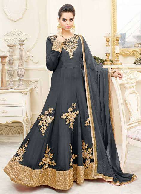 hotlady designer embroidery fancy suit single available