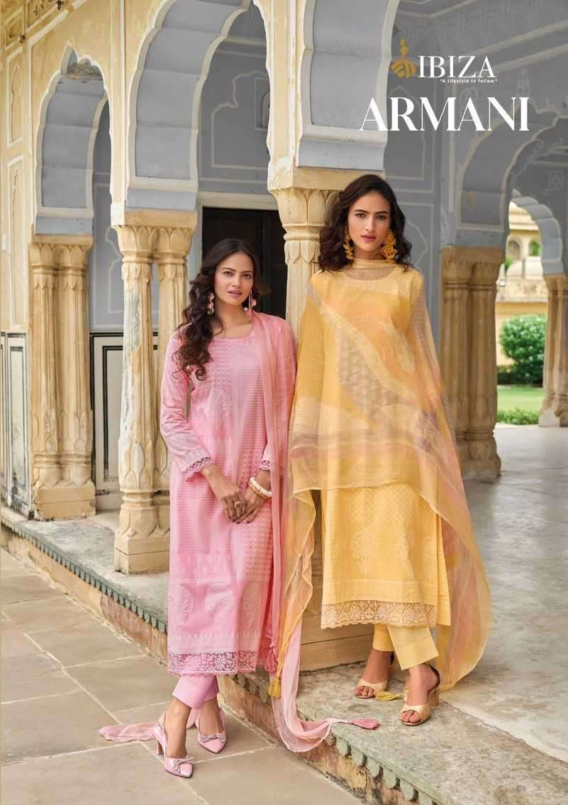ibiza armani series 10829-10834 pure lawn cotton suit 