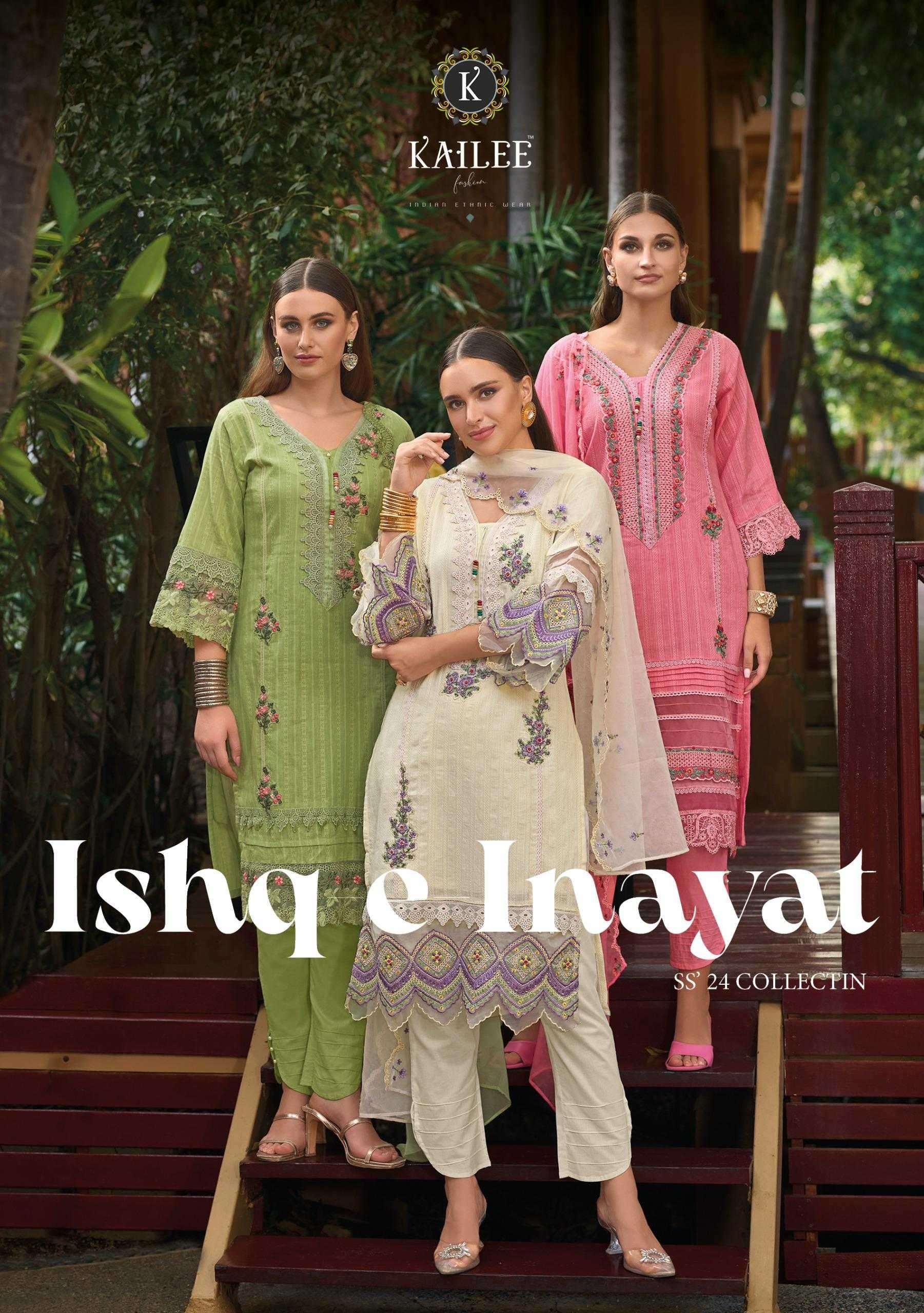 kailee fashion ishq e inayat series 42641-42644 pure cotton suit 