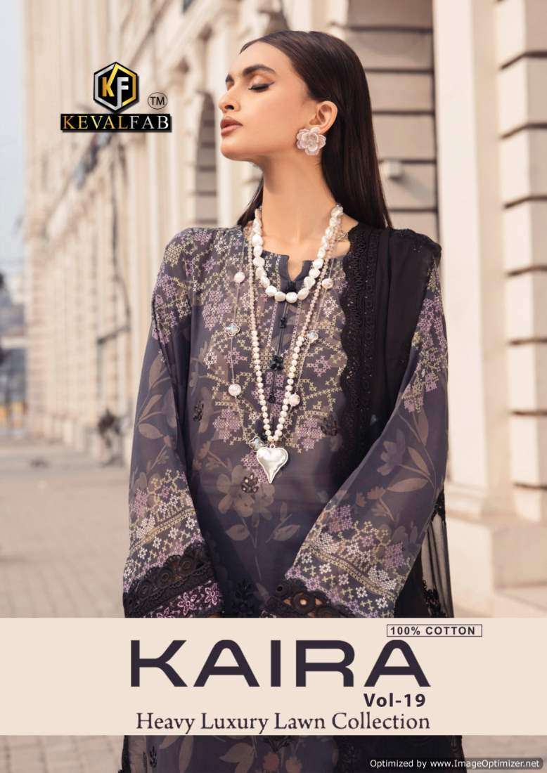 Keval Kaira Vol-19 series 1901-1906 Heavy Lawn Cotton suit