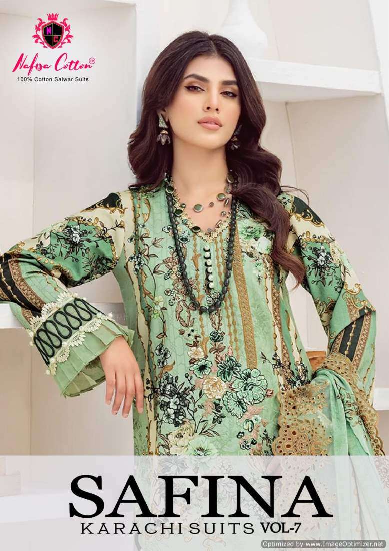 Nafisa Safina Vol-7 series 7001-7006 Pure Soft Cotton suit