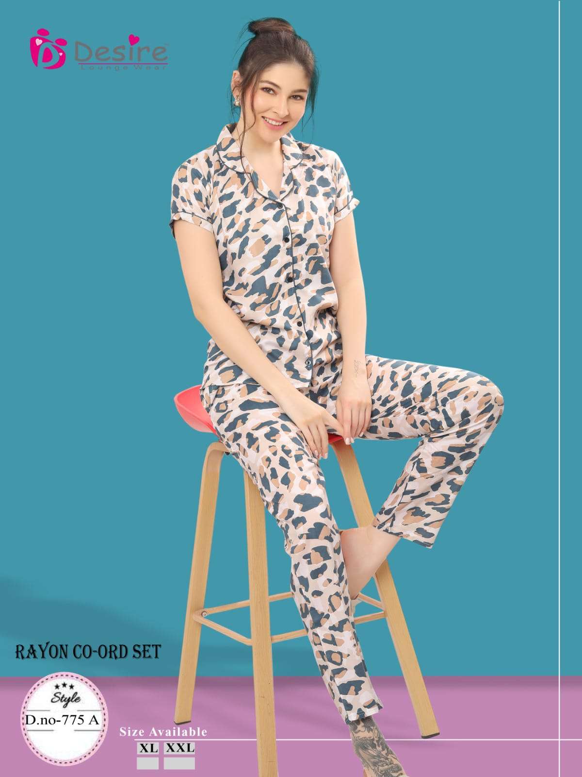 Premium Rayon Co-ord Sets Night Suit 
