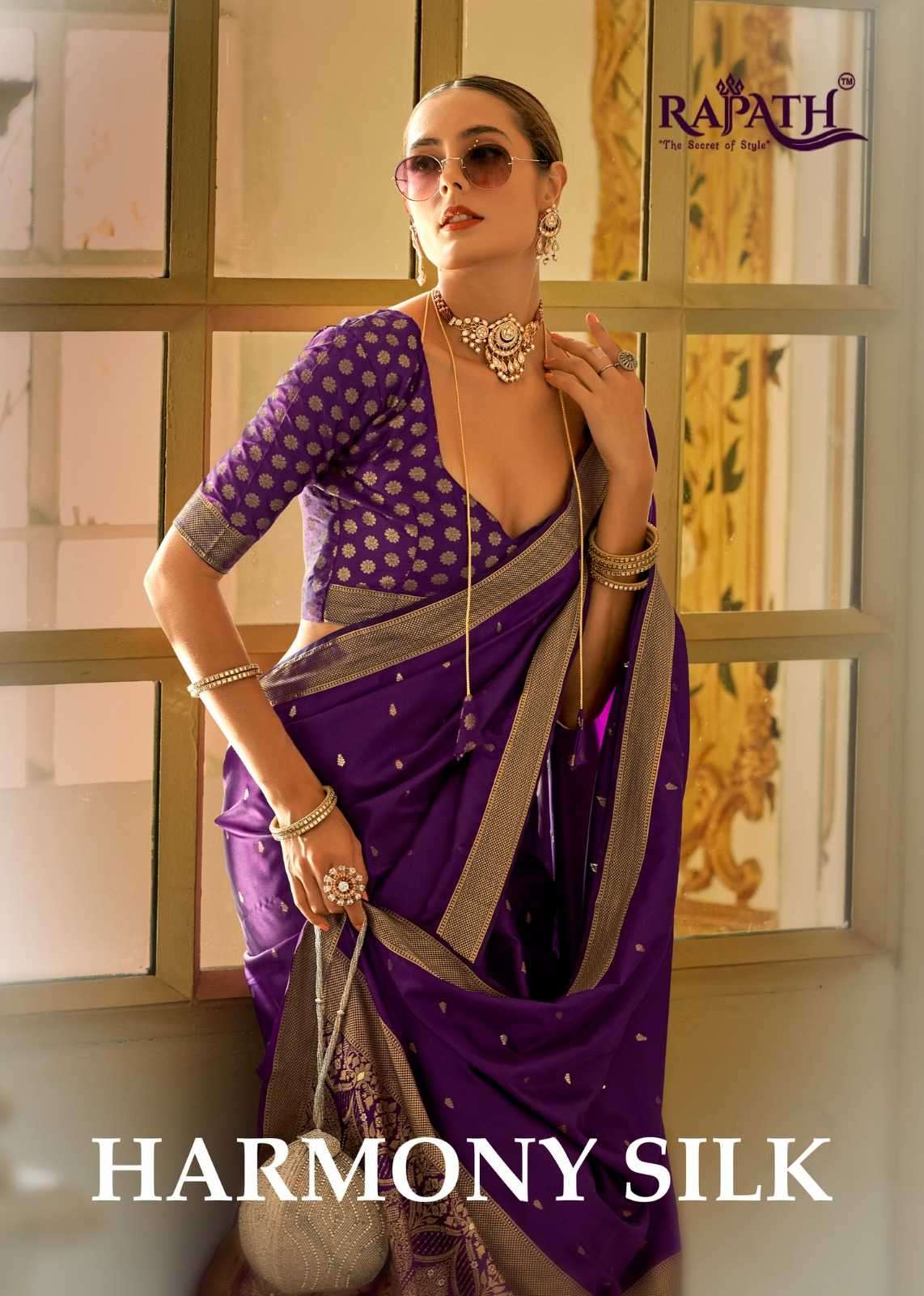rajpath harmony silk series 400001-400006 Pure Sattin Handwoven saree