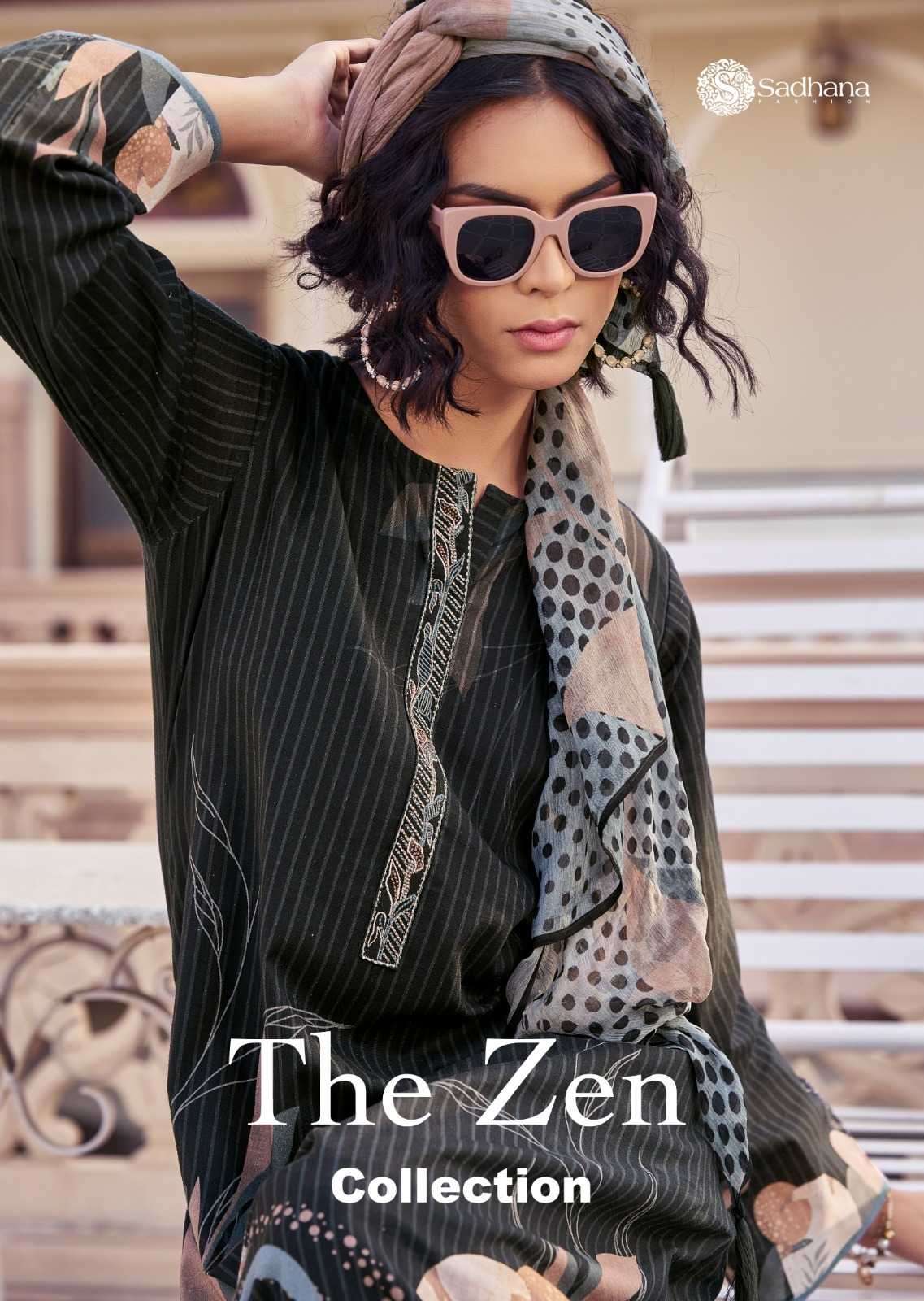 sadhana the zen collection series 10117-10124 pure linen suit 