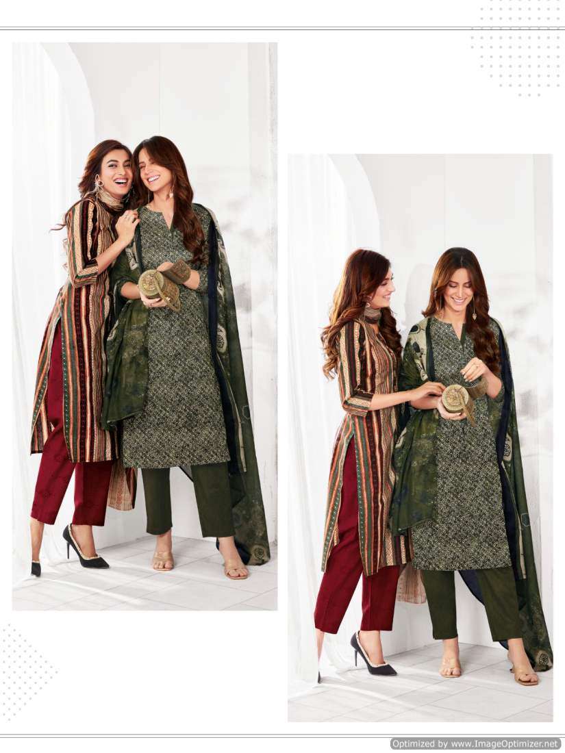 Suryajyoti Trendy Vol-61 series 6101-6120 Pure Cotton suit