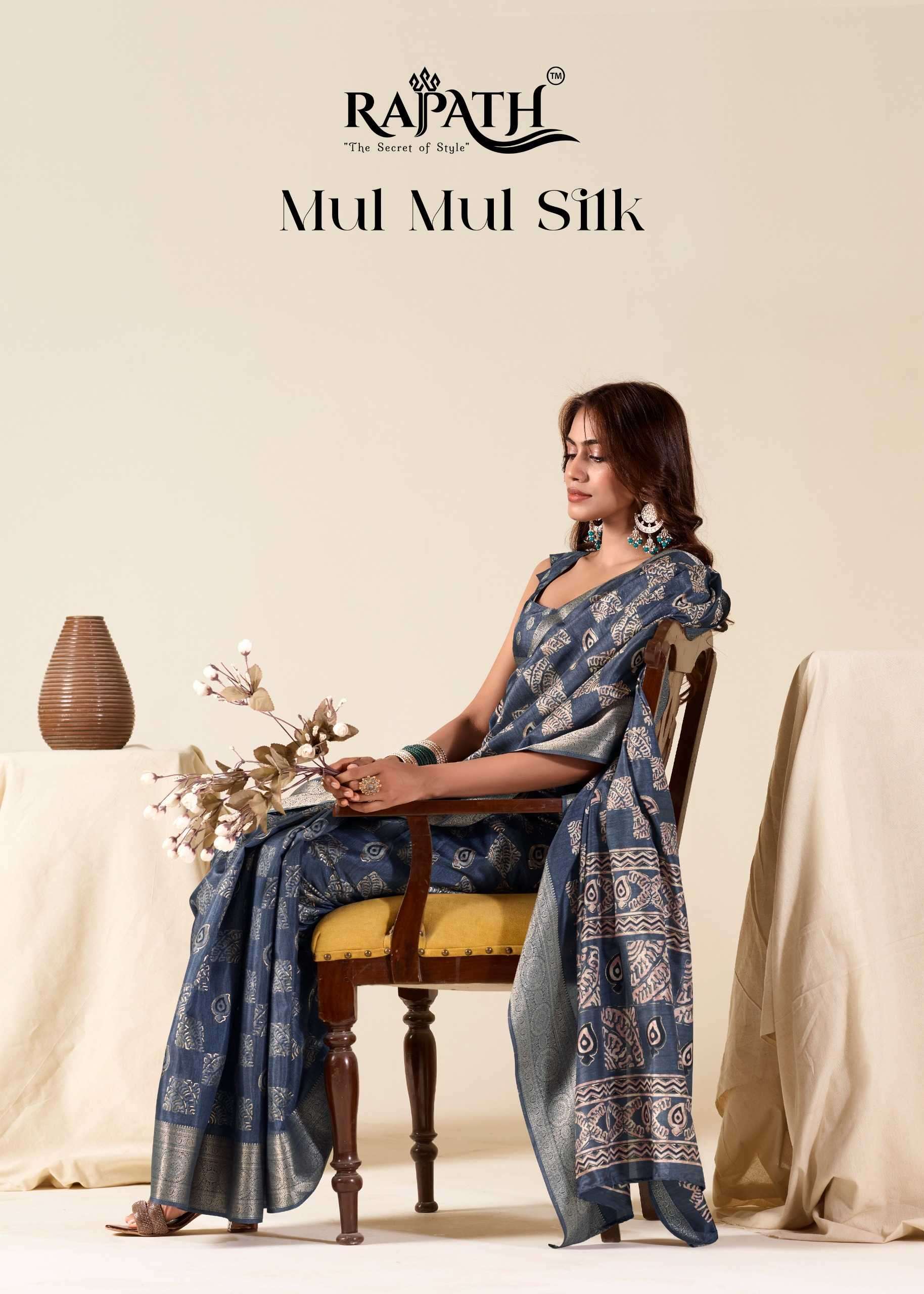 rajpath mul mul series 550001-550006  Soft Dola Silk saree